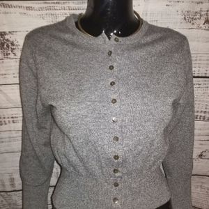 Brora 100% pure Cashmere  cropped sweater size US 8 made in Scotland
